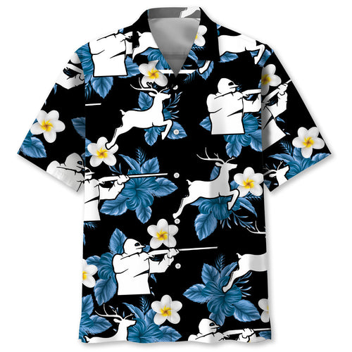 Deer Hunting Nature Hawaiian Shirt