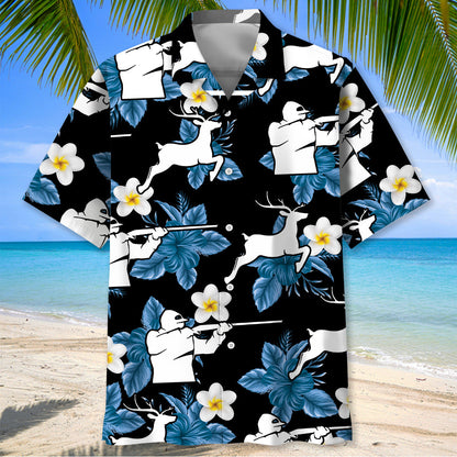 Deer Hunting Nature Hawaiian Shirt
