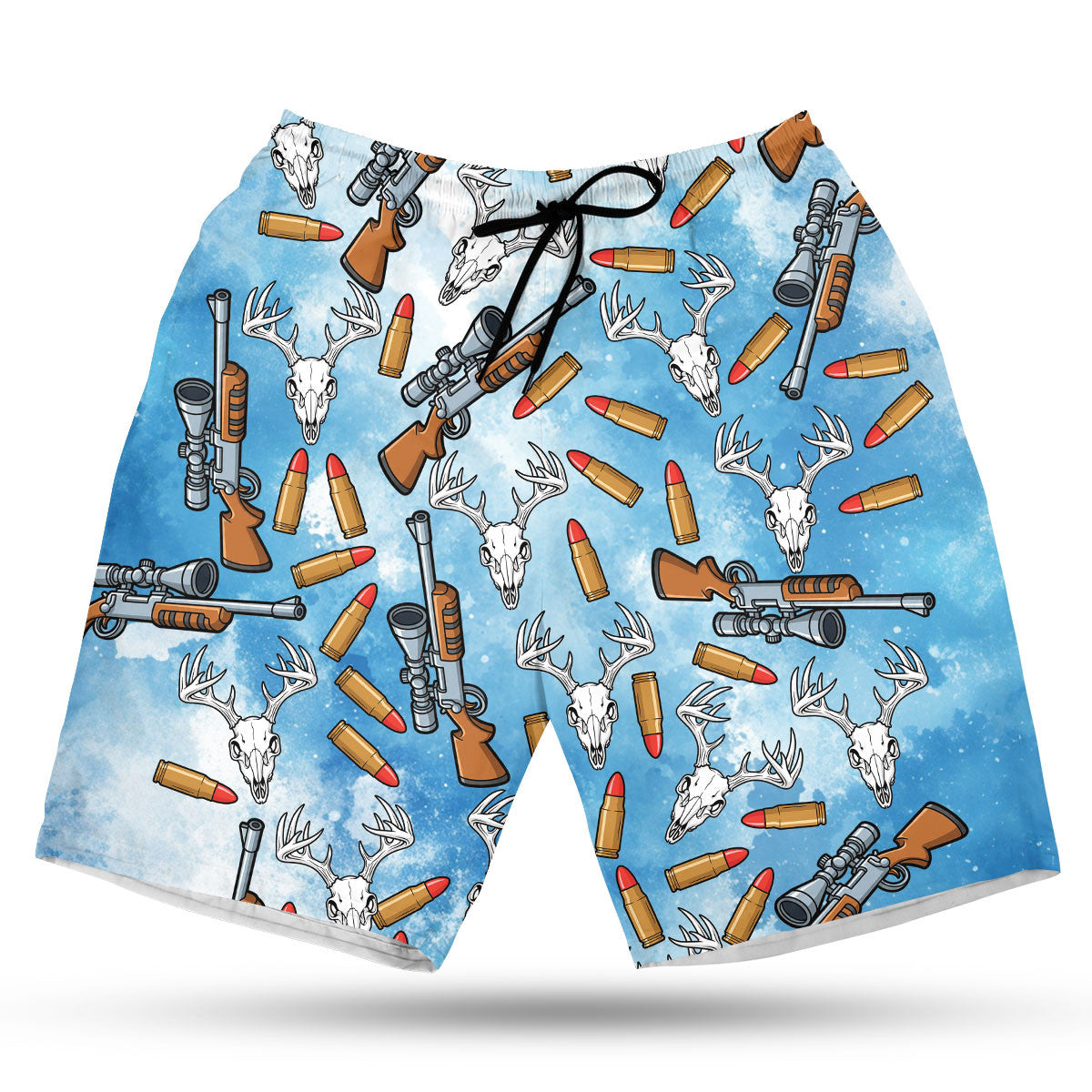 Funny Deer Hunting Blue Hawaiian Shirt