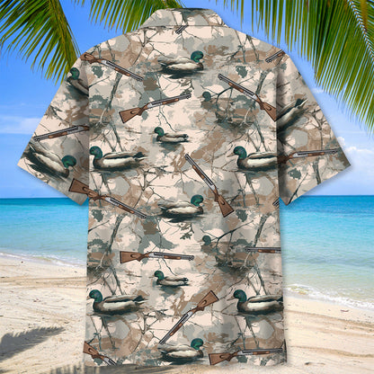Camouflage Duck Hunting Hawaiian Shirt