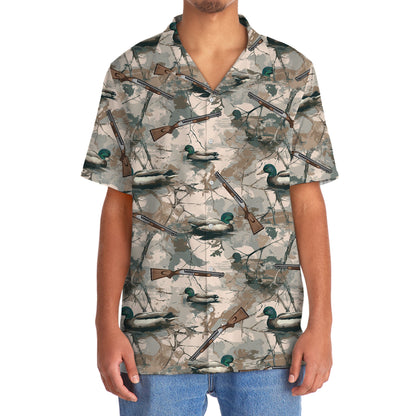 Camouflage Duck Hunting Hawaiian Shirt