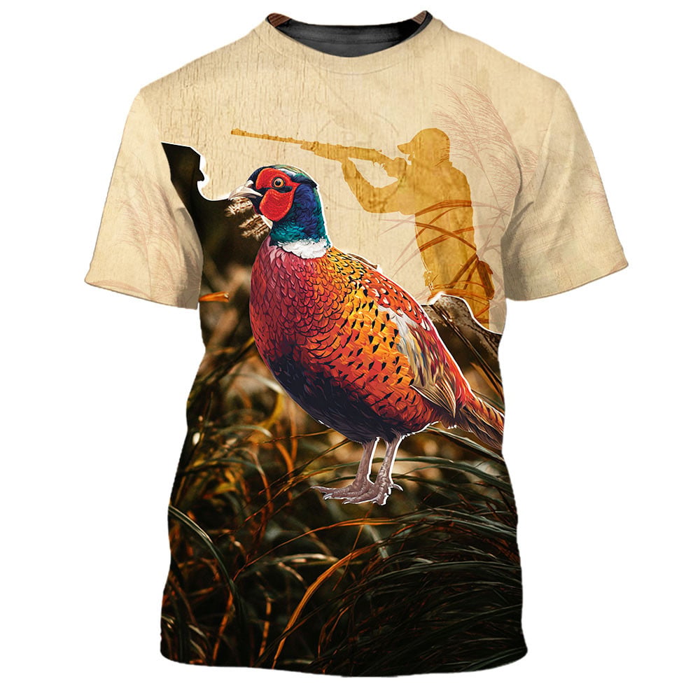 Vintage Pheasant Hunting Camo All Over Print Shirt