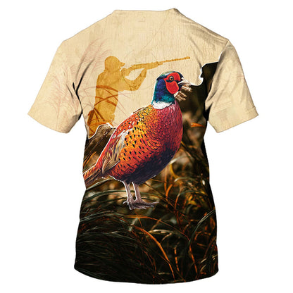 Vintage Pheasant Hunting Camo All Over Print Shirt