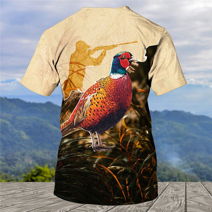 Vintage Pheasant Hunting Camo All Over Print Shirt