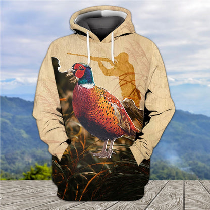 Vintage Pheasant Hunting Camo All Over Print Shirt