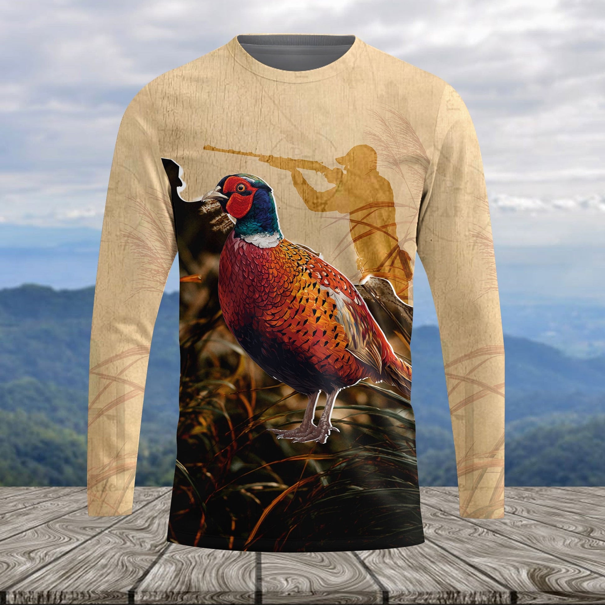Vintage Pheasant Hunting Camo All Over Print Shirt