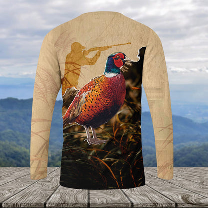 Vintage Pheasant Hunting Camo All Over Print Shirt