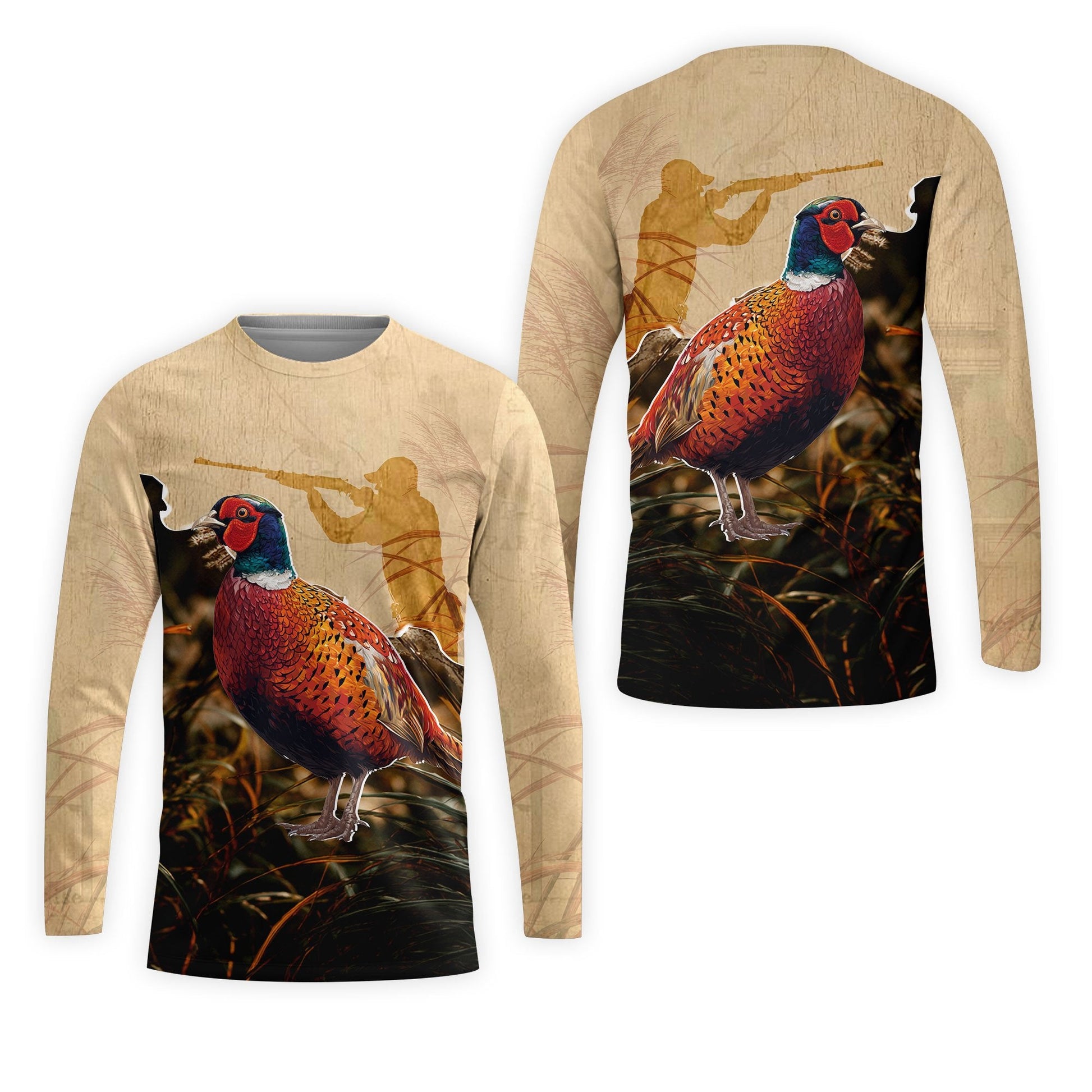 Vintage Pheasant Hunting Camo All Over Print Shirt