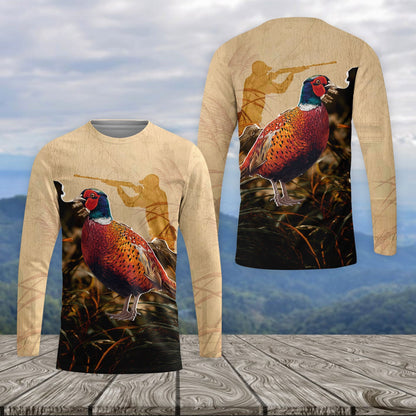 Vintage Pheasant Hunting Camo All Over Print Shirt