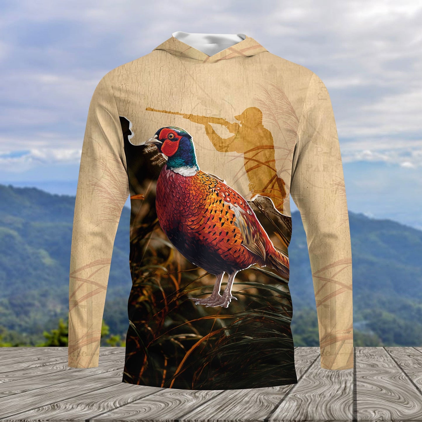 Vintage Pheasant Hunting Camo All Over Print Shirt