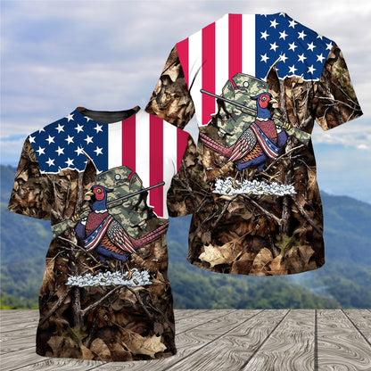 America Pheasant Hunting Camo All Over Print Shirt