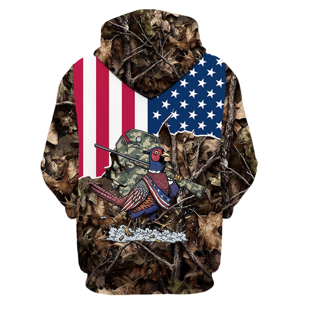America Pheasant Hunting Camo All Over Print Shirt