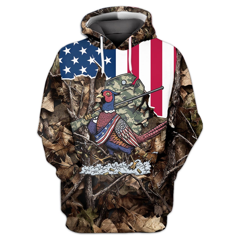 America Pheasant Hunting Camo All Over Print Shirt