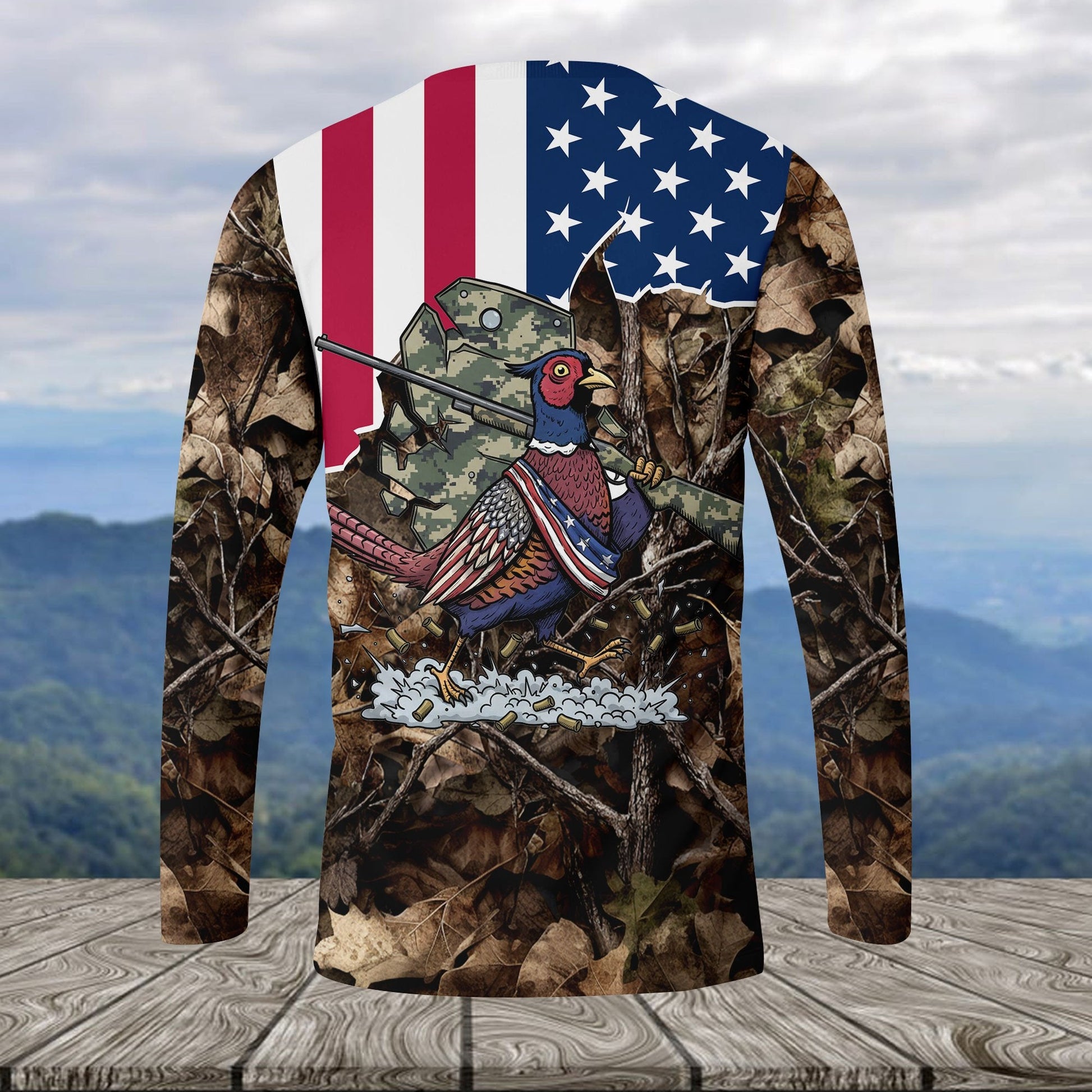 America Pheasant Hunting Camo All Over Print Shirt