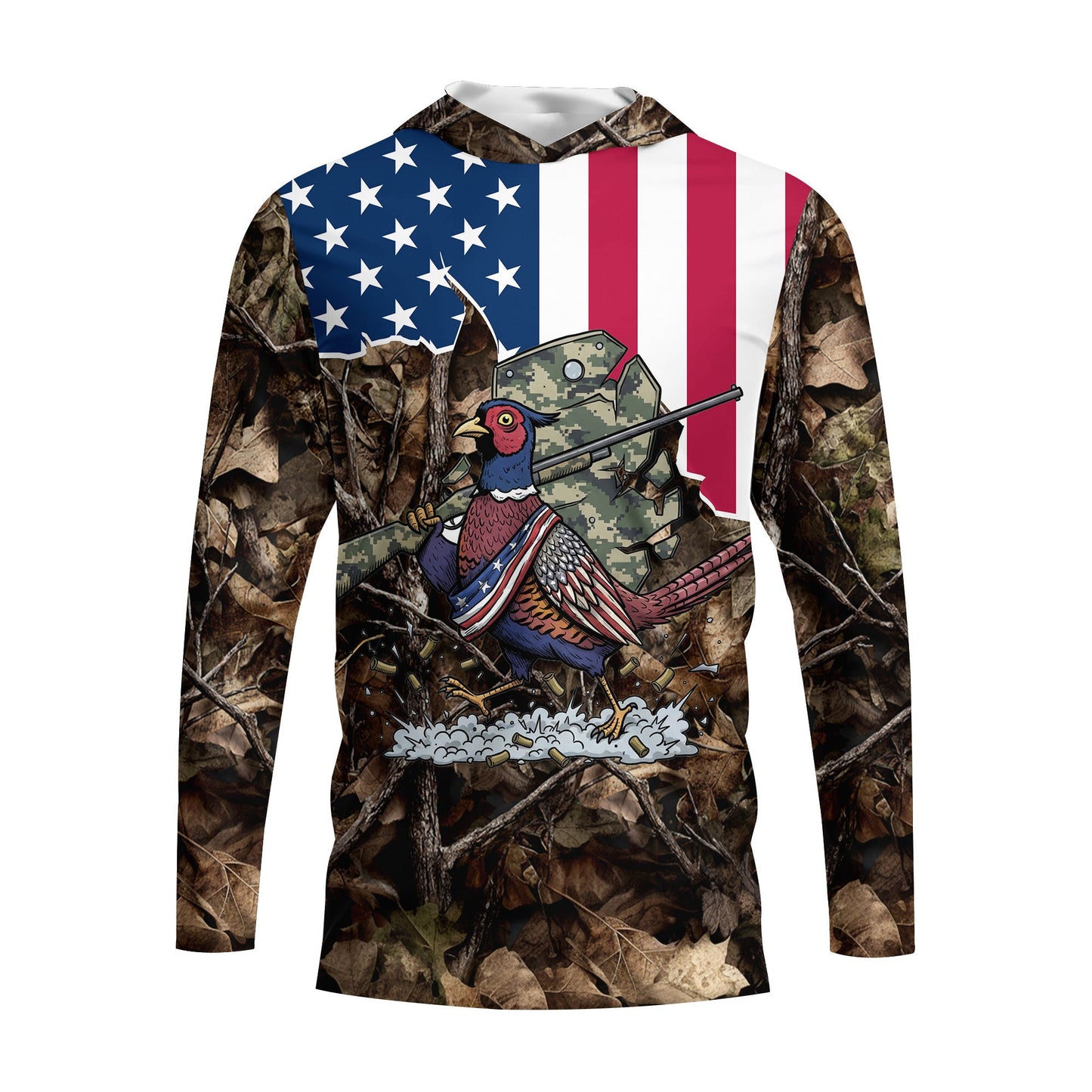 America Pheasant Hunting Camo All Over Print Shirt