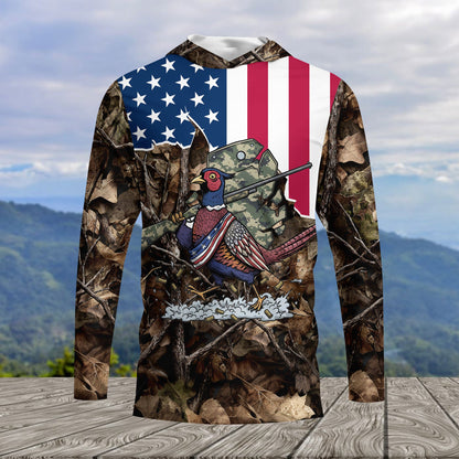 America Pheasant Hunting Camo All Over Print Shirt