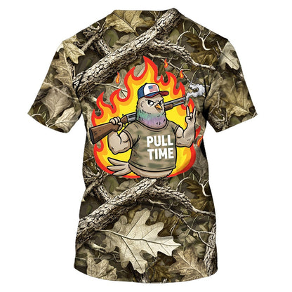 Funny Dove Pull Time All Over Print Shirt