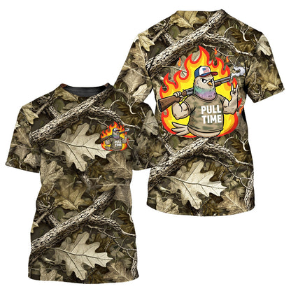 Funny Dove Pull Time All Over Print Shirt