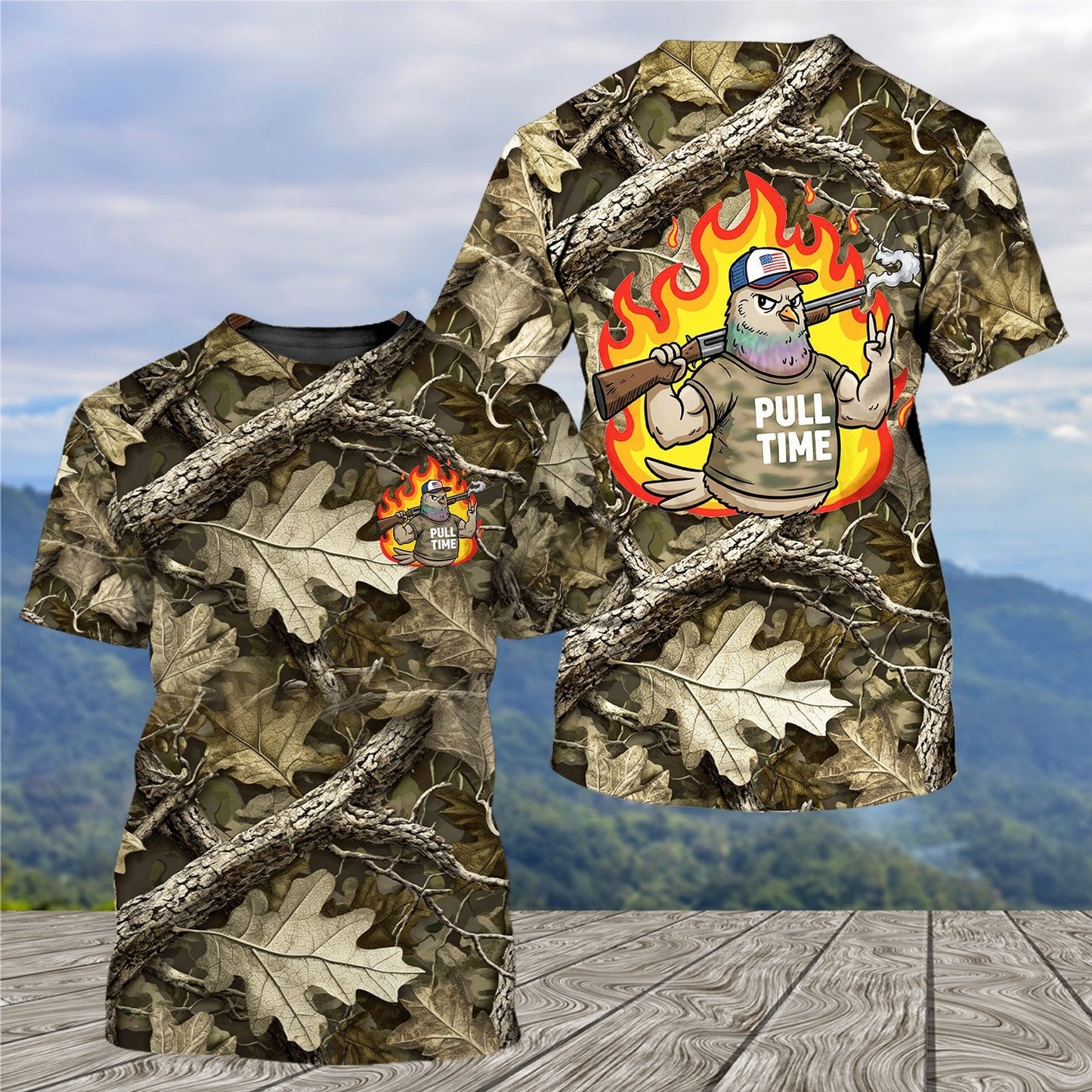 Funny Dove Pull Time All Over Print Shirt