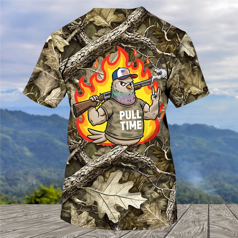 Funny Dove Pull Time All Over Print Shirt
