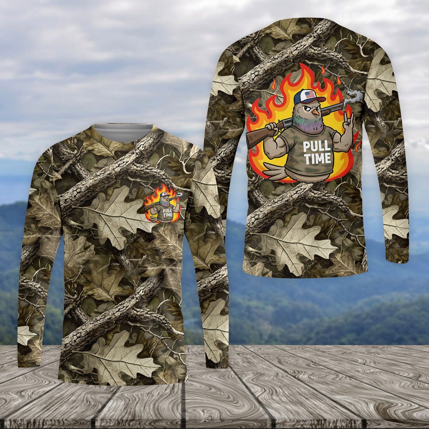 Funny Dove Pull Time All Over Print Shirt