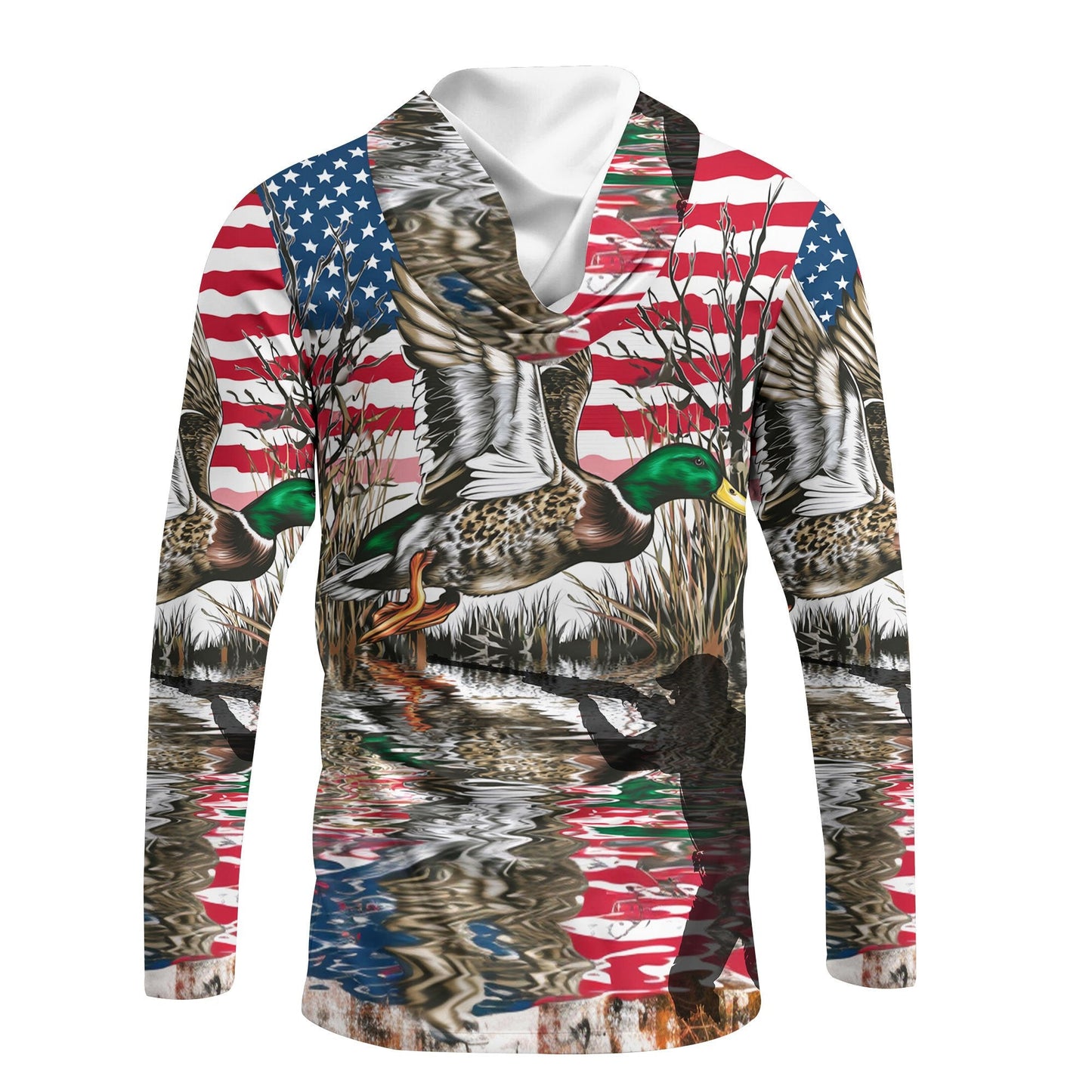 America Mallard Duck Hunting Camo All Over Print Shirt