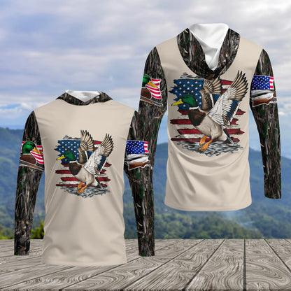 Vintage Mallard Duck Hunting Camo All Over Print Shirt