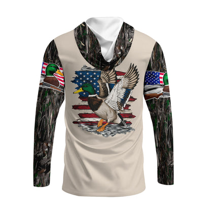 Vintage Mallard Duck Hunting Camo All Over Print Shirt