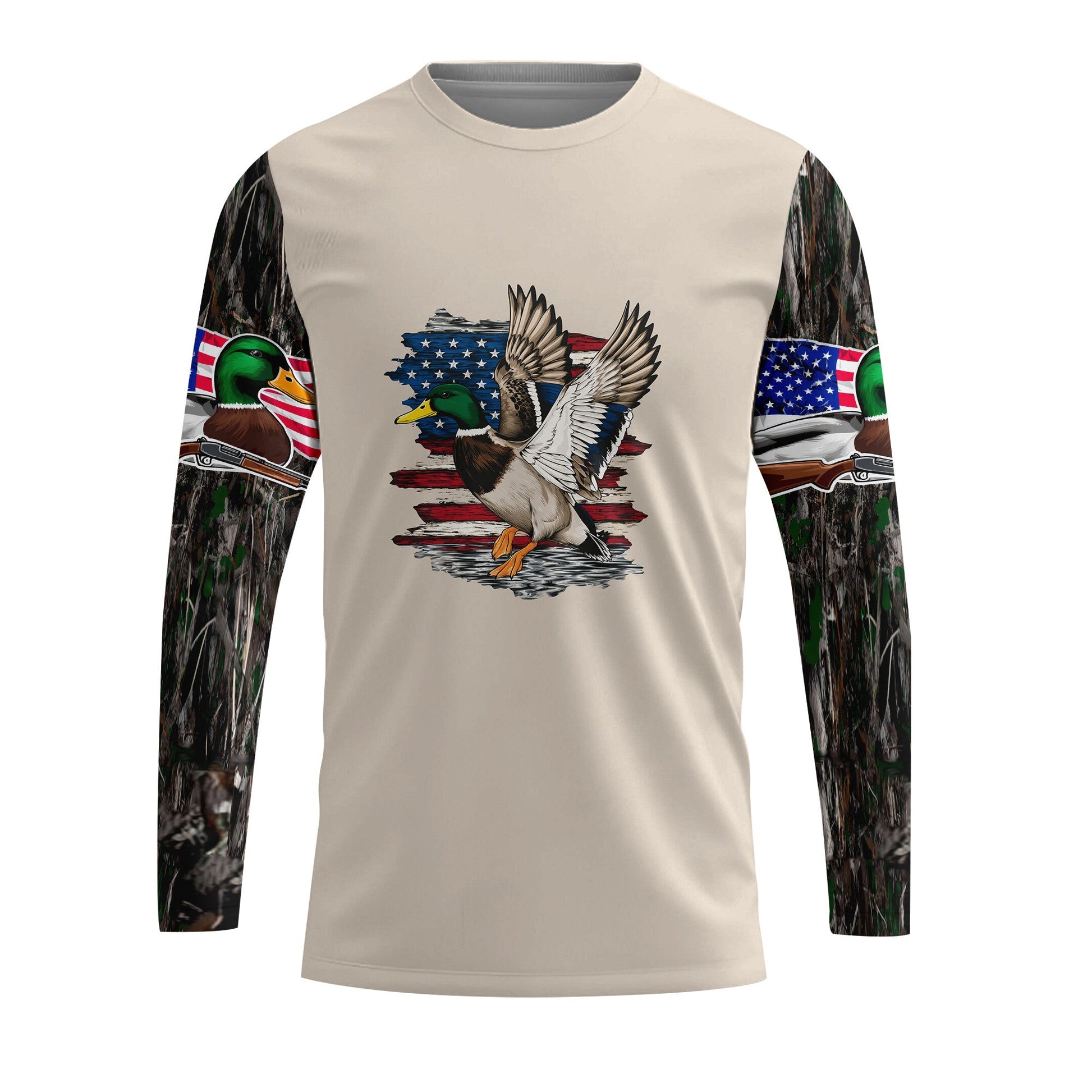Vintage Mallard Duck Hunting Camo All Over Print Shirt