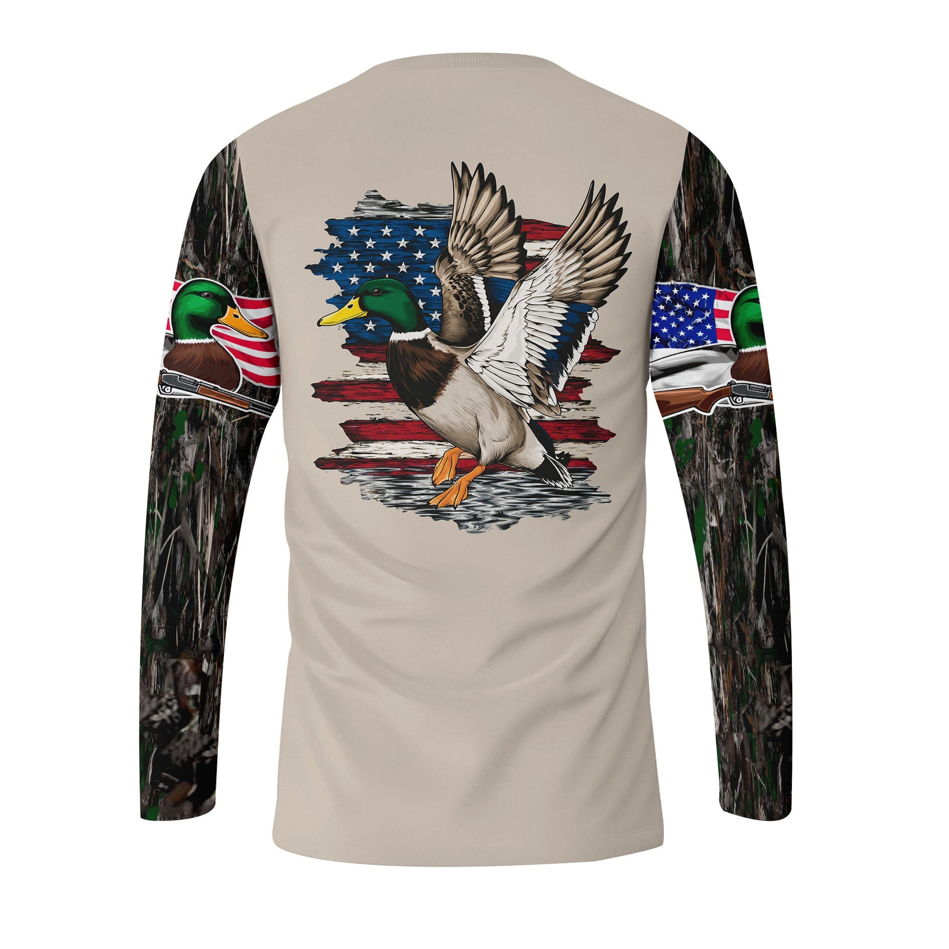 Vintage Mallard Duck Hunting Camo All Over Print Shirt