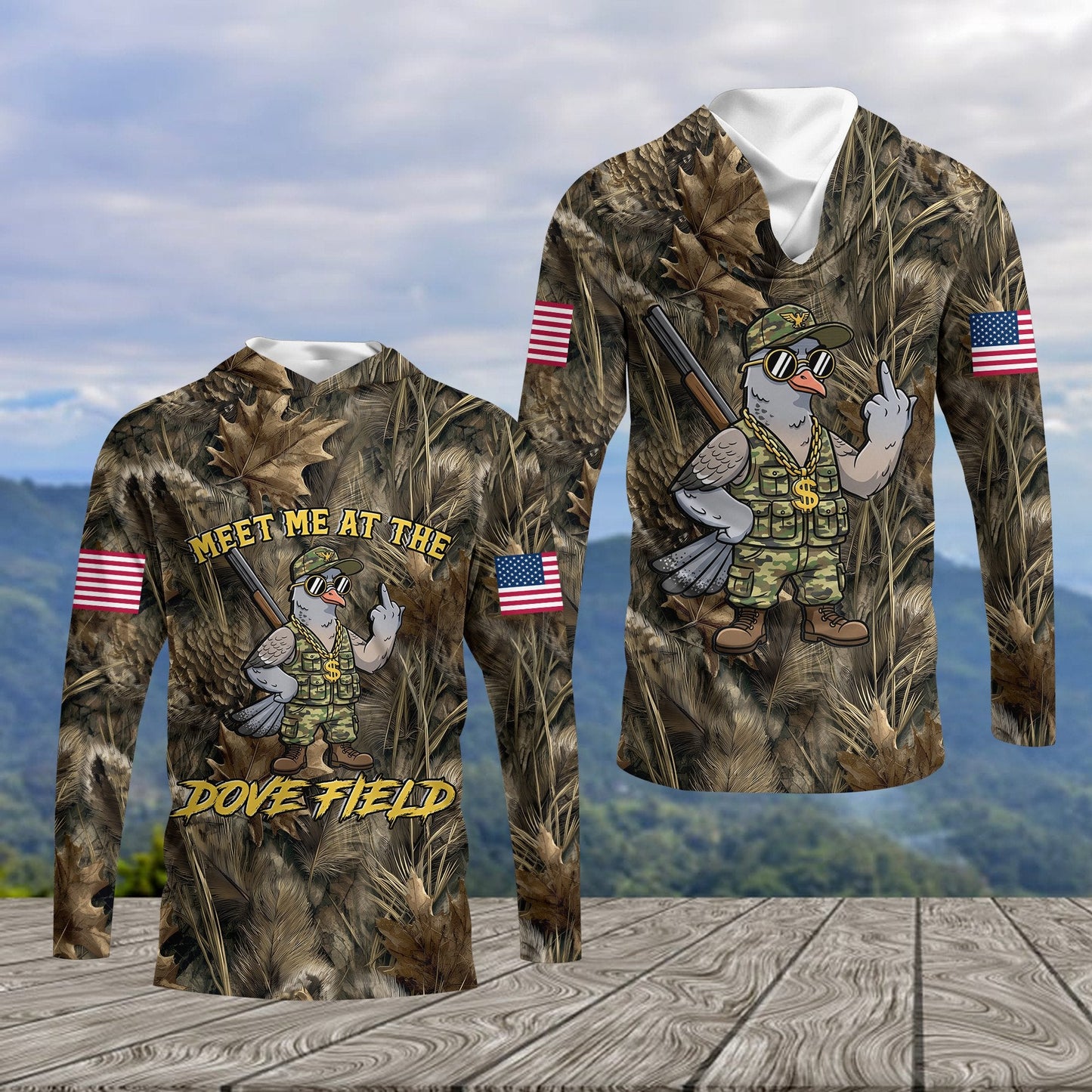 Meet Me At The Dove Field All Over Print Shirt