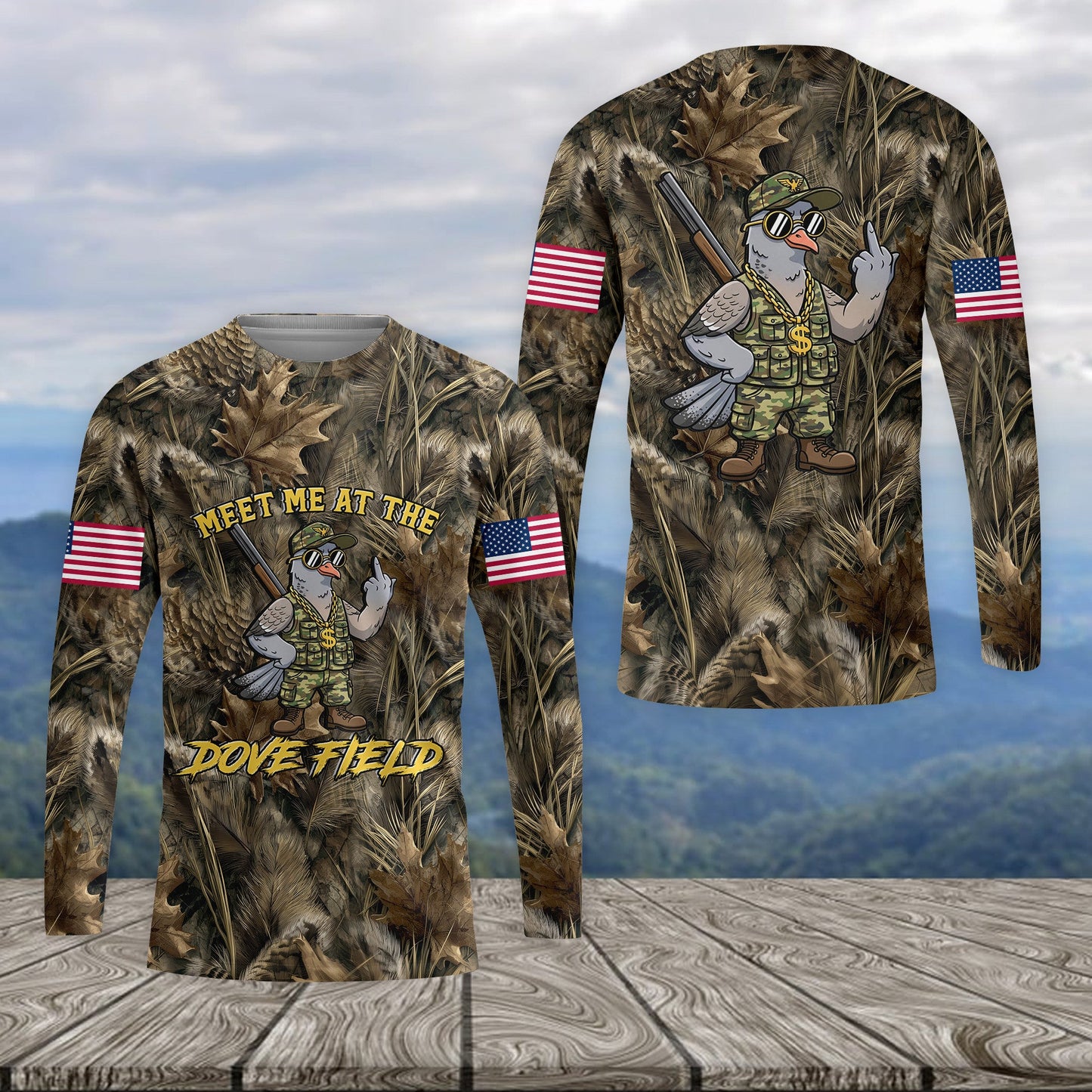 Meet Me At The Dove Field All Over Print Shirt