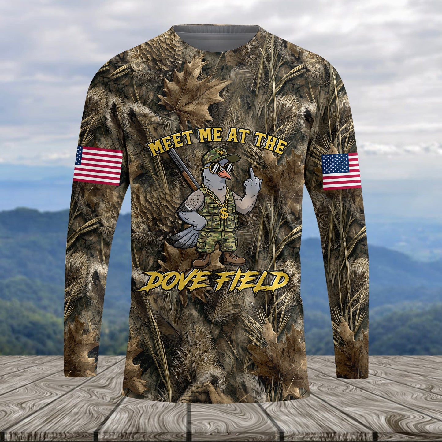 Meet Me At The Dove Field All Over Print Shirt
