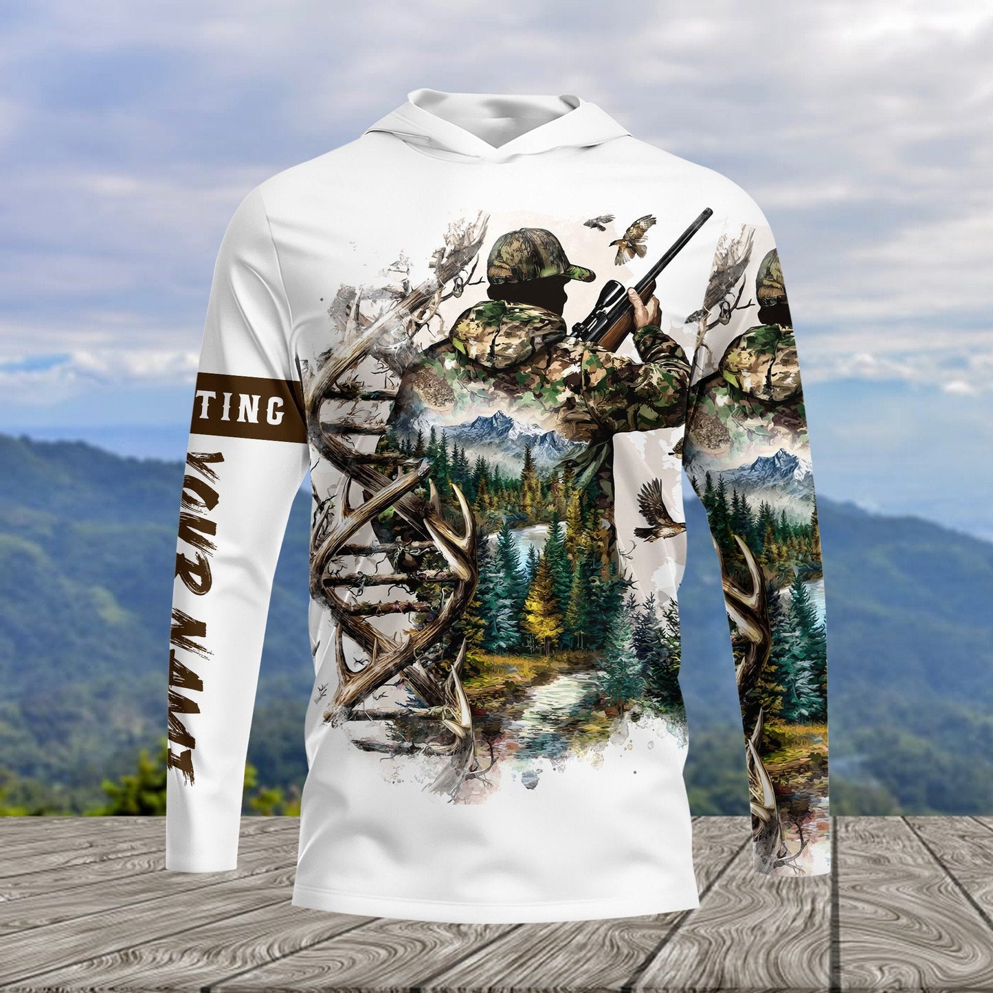 Vintage DNA Hunting All Over Print Shirt