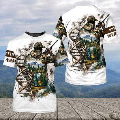 Vintage DNA Hunting All Over Print Shirt