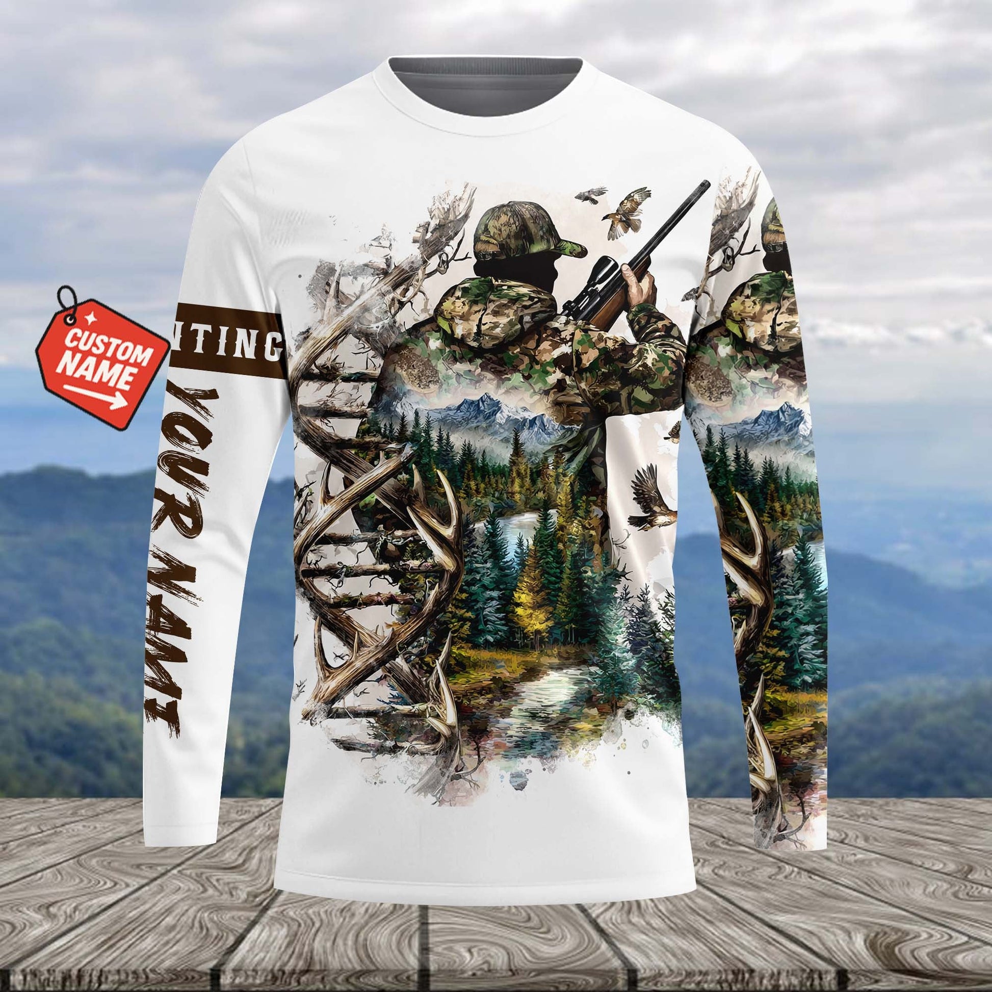 Vintage DNA Hunting All Over Print Shirt