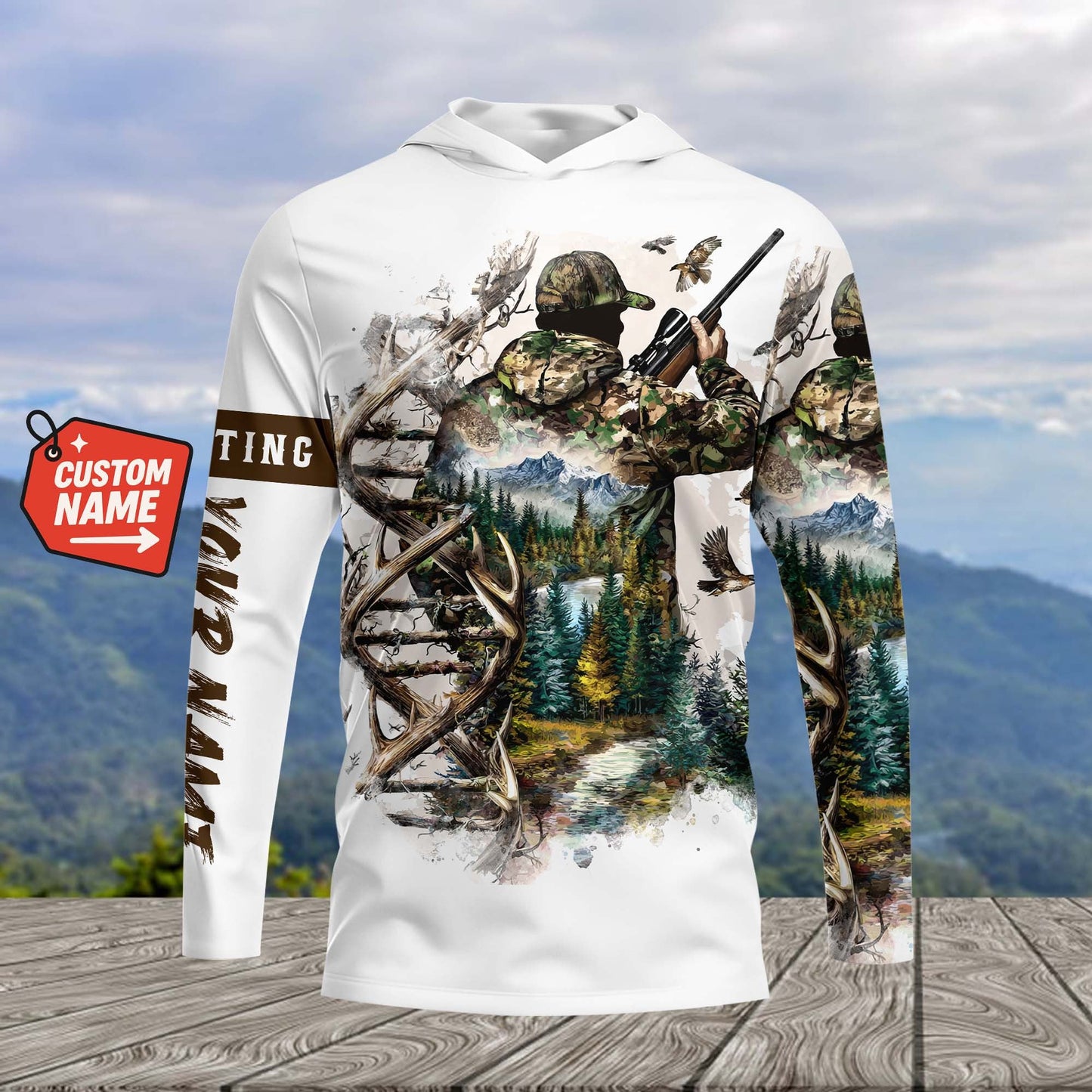 Vintage DNA Hunting All Over Print Shirt