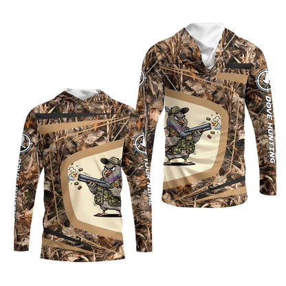 Custom Name Funny Dove Field Camo Art All Over Print Shirt