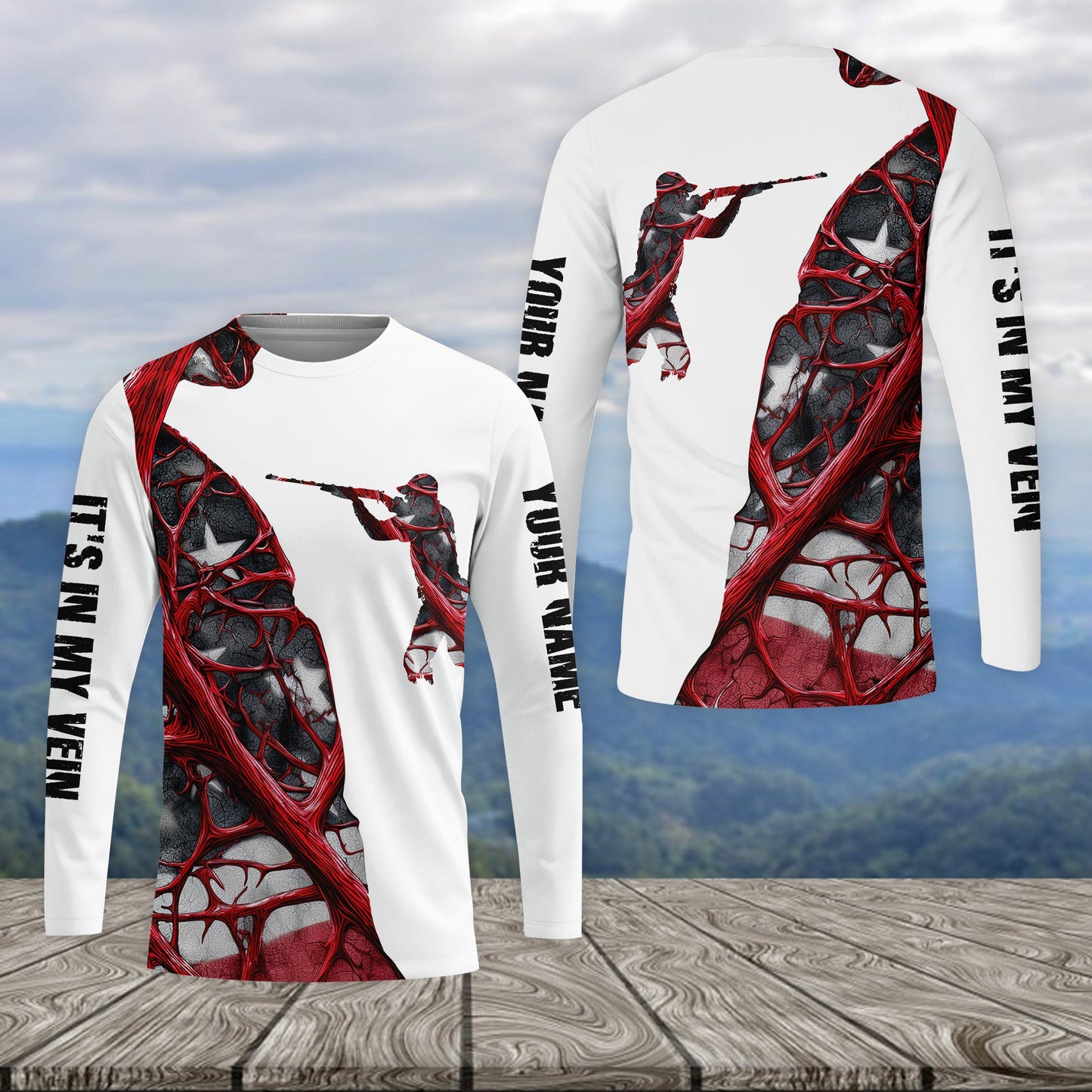 It's In My Vein Hunting America All Over Print Shirt