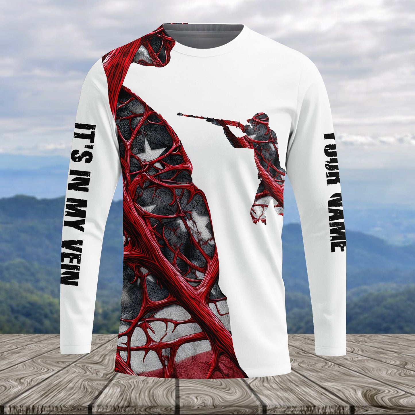 It's In My Vein Hunting America All Over Print Shirt