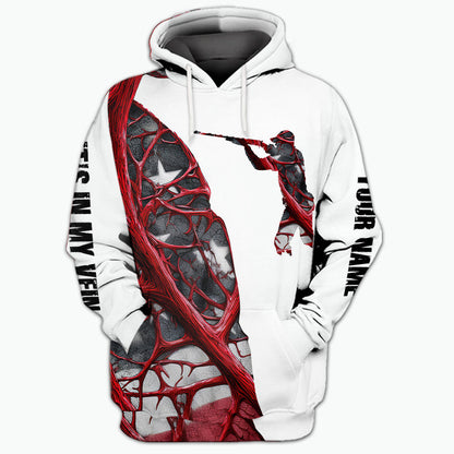 It's In My Vein Hunting America All Over Print Shirt