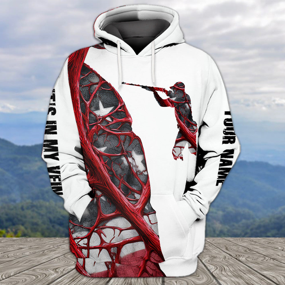 It's In My Vein Hunting America All Over Print Shirt