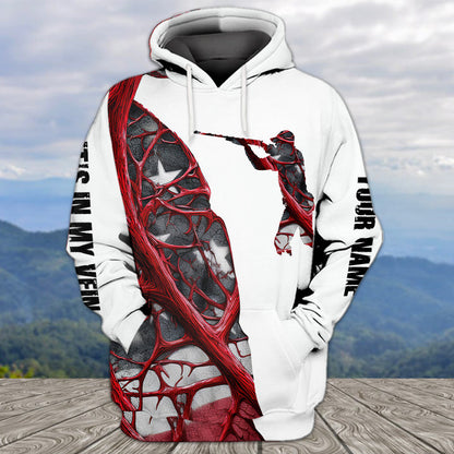 It's In My Vein Hunting America All Over Print Shirt