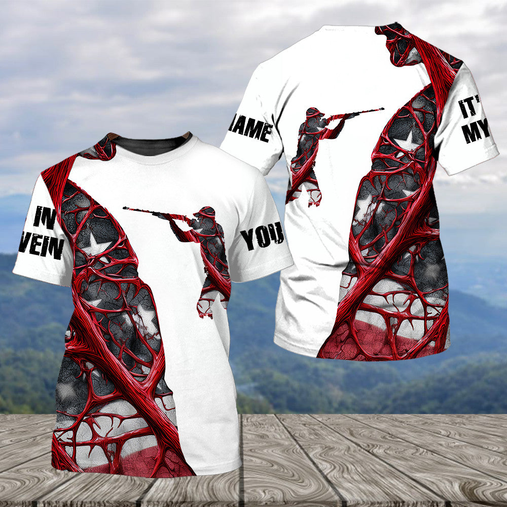 It's In My Vein Hunting America All Over Print Shirt