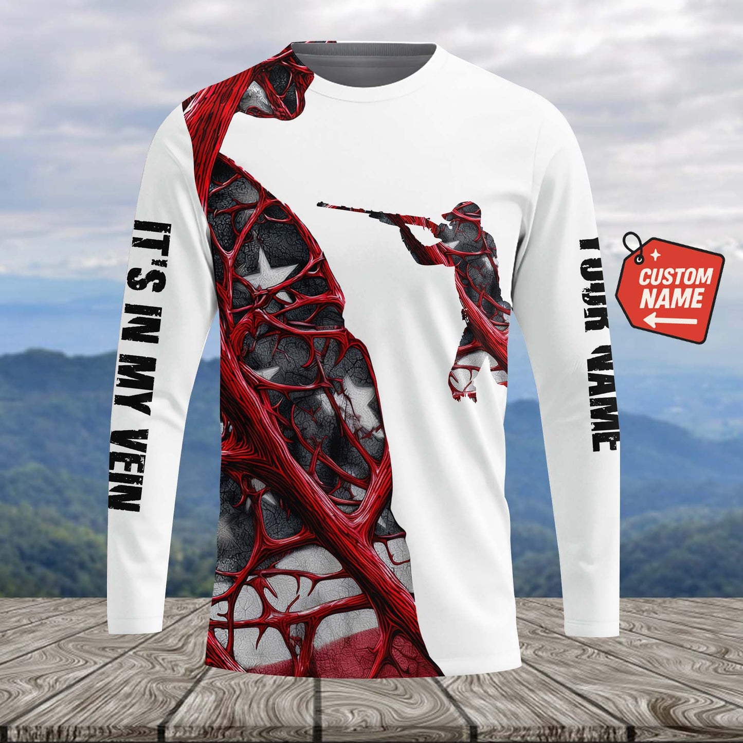 It's In My Vein Hunting America All Over Print Shirt