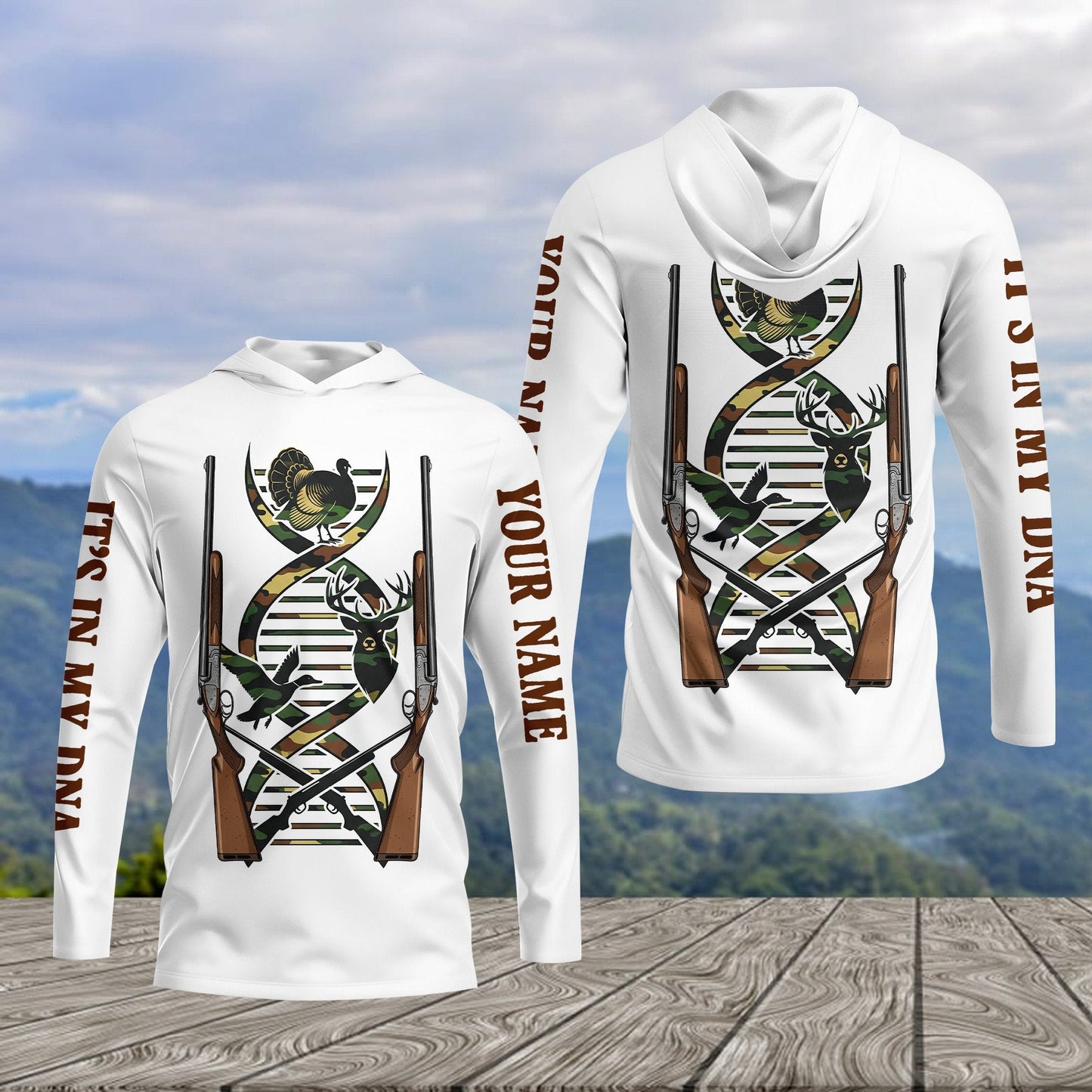 It's In My Dna Hunting Camo All Over Print Shirt