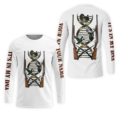It's In My Dna Hunting Camo All Over Print Shirt