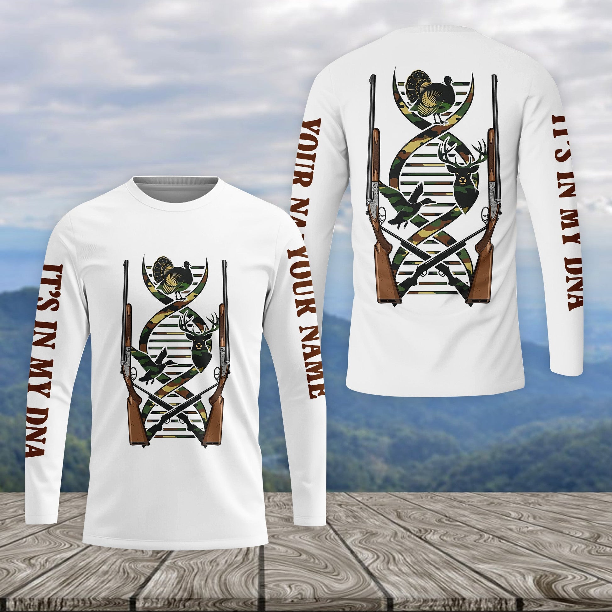 It's In My Dna Hunting Camo All Over Print Shirt