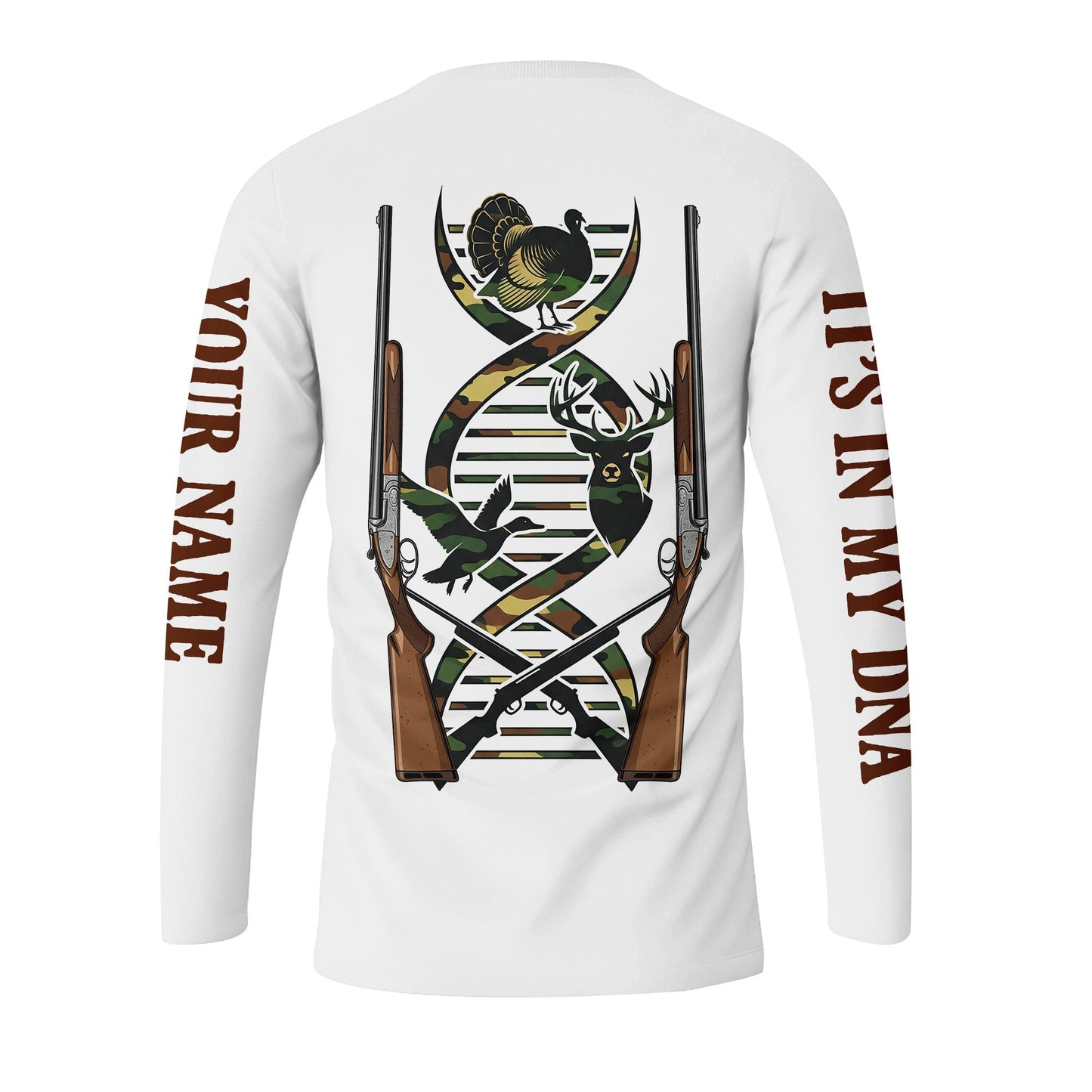 It's In My Dna Hunting Camo All Over Print Shirt