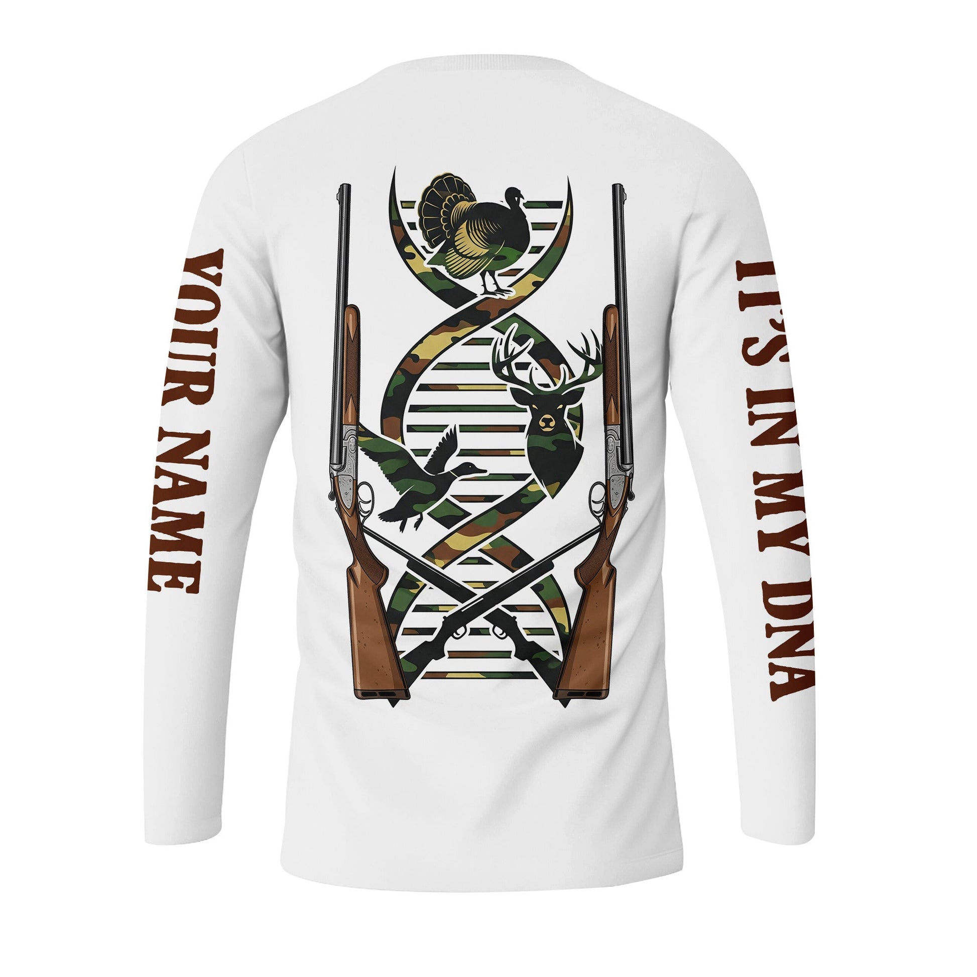 It's In My Dna Hunting Camo All Over Print Shirt